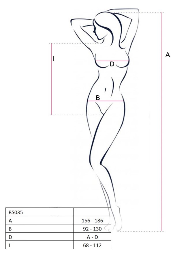 Pinker Ouvert Body Bs035 von Passion Erotic Line kaufen | Fesselliebe
