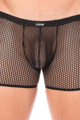 Schwarze Netz Boxer Short 2007-67 von Look Me kaufen | Fesselliebe
