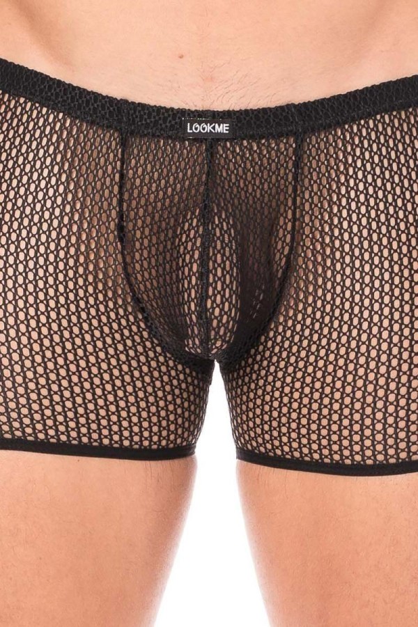 Schwarze Netz Boxer Short 2007-67 von Look Me kaufen | Fesselliebe