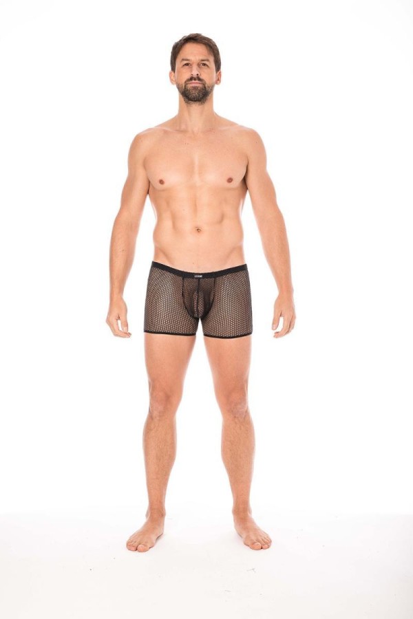 Schwarze Netz Boxer Short 2007-67 von Look Me kaufen | Fesselliebe