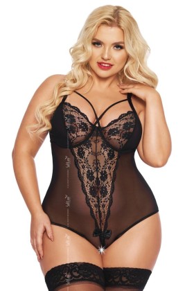 Schwarzer Body Ouvert 1891 von Softline Plus Size Collection kaufen | Fesselliebe