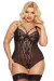 Schwarzer Body Ouvert 1891 von Softline Plus Size Collection