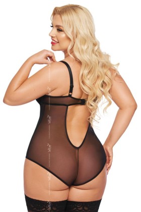 Schwarzer Body Ouvert 1891 von Softline Plus Size Collection kaufen | Fesselliebe