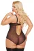 Schwarzer Body Ouvert 1891 von Softline Plus Size Collection