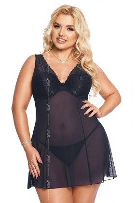Blaues Chemise 1892 von Softline Pluse Size Collection kaufen | Fesselliebe