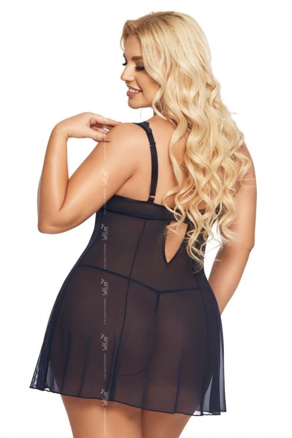 Blaues Chemise 1892 von Softline Pluse Size Collection kaufen | Fesselliebe