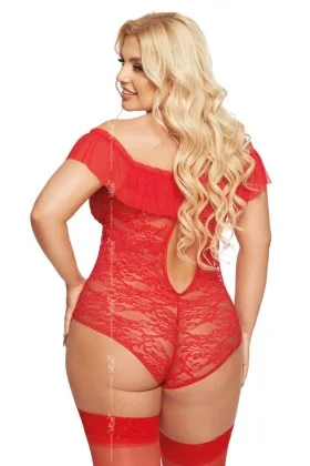 Roter Body Ouvert 1899 von Softline Plus Size Collection