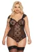 Schwarzer Body Ouvert 1901 von Softline Plus Size Collection