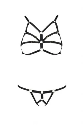 Schwarzes Set Pa595873 von Passion Devil Collection