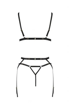 Schwarzes Set Pa595882 von Passion Devil Collection