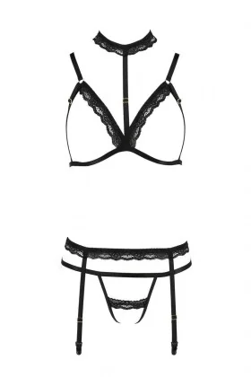 Schwarzes Set Pa595888 von Passion Devil Collection