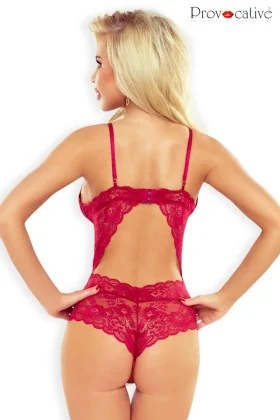 Roter Body Dentelle Seduction von Provocative