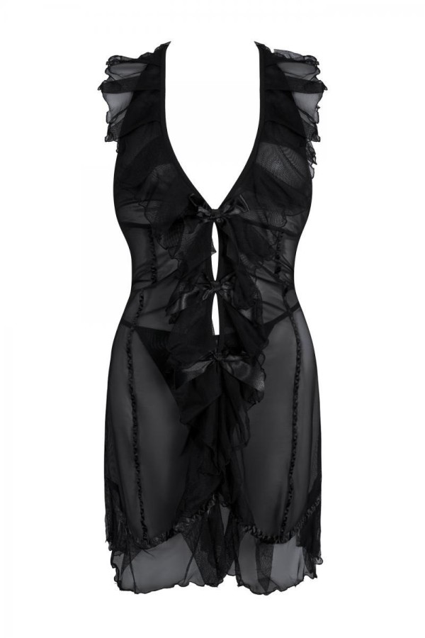 Schwarzes Minikleid Aa051274 von Anais Apparel Plus Size kaufen | Fesselliebe