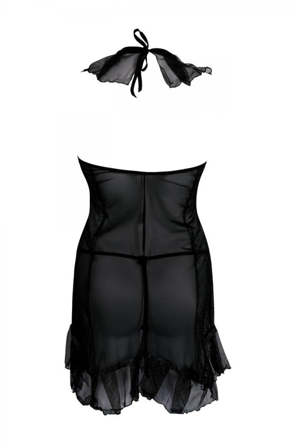 Schwarzes Minikleid Aa051274 von Anais Apparel Plus Size kaufen | Fesselliebe