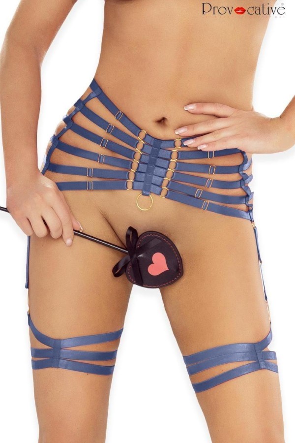 Blauer Strumpfhaltergürtel Harness Pr7091 von Provocative kaufen | Fesselliebe