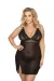 Schwarzes Negligee Aa052175 von Anais Apparel Plus Size