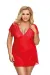 Rotes Chemise Aa051992 von Anais Apparel Plus Size