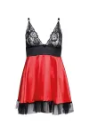 Schwarz/Rotes Chemise Aa052280 von Anais Apparel kaufen - Fesselliebe