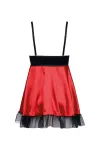 Schwarz/Rotes Chemise Aa052280 von Anais Apparel kaufen - Fesselliebe