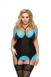 Schwarzes Strapshemd Aa052172 von Anais Apparel Plus Size kaufen - Fesselliebe