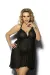 Schwarzes Negligee Aa0521627 von Anais Apparel Plus Size