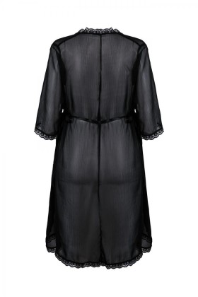 Schwarzer Kimono Aa0521295 von Anais Apparel Plus Size kaufen | Fesselliebe