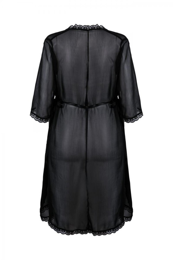 Schwarzer Kimono Aa0521295 von Anais Apparel Plus Size kaufen | Fesselliebe