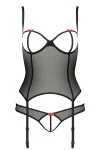 Schwarzes Corset Pa595294 von Passion Devil Collection kaufen - Fesselliebe