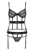 Schwarzes Corset Pa595627 von Passion Devil Collection