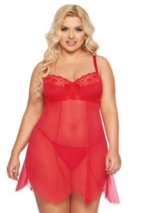 Rotes Chemise 1895 von Softline Pluse Size Collection kaufen | Fesselliebe