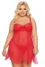 Rotes Chemise 1895 von Softline Pluse Size Collection