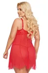 Rotes Chemise 1895 von Softline Pluse Size Collection kaufen - Fesselliebe