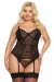 Schwarzes Strapshemd 1894 von Softline Pluse Size Collection