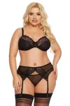 Schwarzes 3-Teiliges Set 1903 von Softline Pluse Size Collection kaufen - Fesselliebe