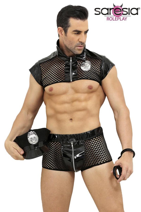 Polizisten Kostüm 18281 von Saresia Men Roleplay kaufen | Fesselliebe