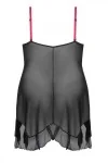 Schwarz/Pinkes Chemise Aa051980 von Anais Apparel Plus Size kaufen - Fesselliebe