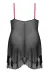 Schwarz/Pinkes Chemise Aa051980 von Anais Apparel Plus Size