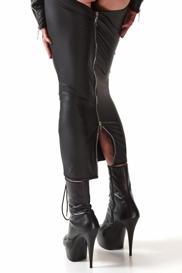 Langes Kleid Crd005 Schwarz von Regnes Fetish Planet Crossdresser Fetish Line kaufen | Fesselliebe