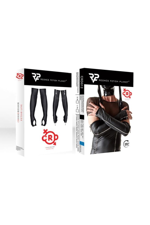 Armstulpen Crd012 Schwarz von Regnes Fetish Planet Crossdresser Fetish Line kaufen | Fesselliebe