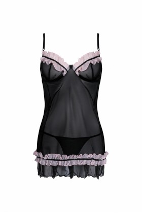 Schwarzes Chemise Aa051298 von Anais Apparel Plus Size kaufen | Fesselliebe