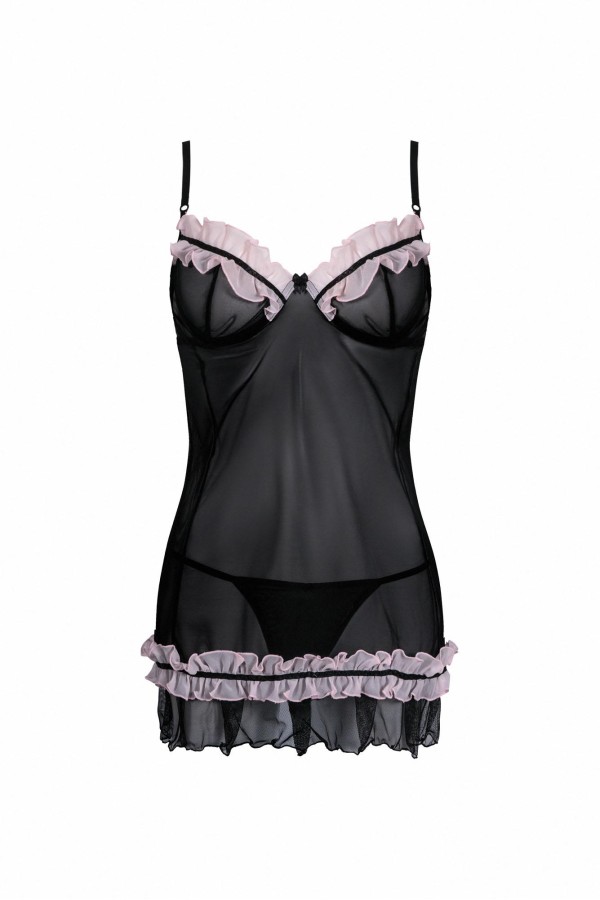 Schwarzes Chemise Aa051298 von Anais Apparel Plus Size kaufen | Fesselliebe
