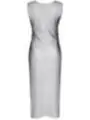 Schwarz/Silbernes Kleid Stiolanda001 von Demoniq Silver Touch Collection kaufen - Fesselliebe