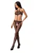 Schwarzer Ouvert Bodystocking Bs080 von Passion