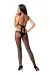 Schwarzer Ouvert Bodystocking Bs084 von Passion