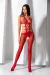 Roter Ouvert Bodystocking Bs084 von Passion