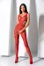 Roter Ouvert Bodystocking Bs085 von Passion