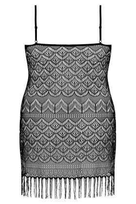 Schwarzes Netzkleid Aa051954 von Anais Apparel Plus Size kaufen | Fesselliebe