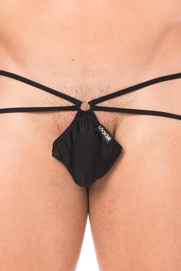 Schwarzer Mini String 2099-02 von Look Me kaufen | Fesselliebe