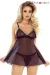 Schwarz/Grünes Tassel De Reve Babydoll von Provocative