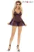 Schwarz/Grünes Tassel De Reve Babydoll von Provocative